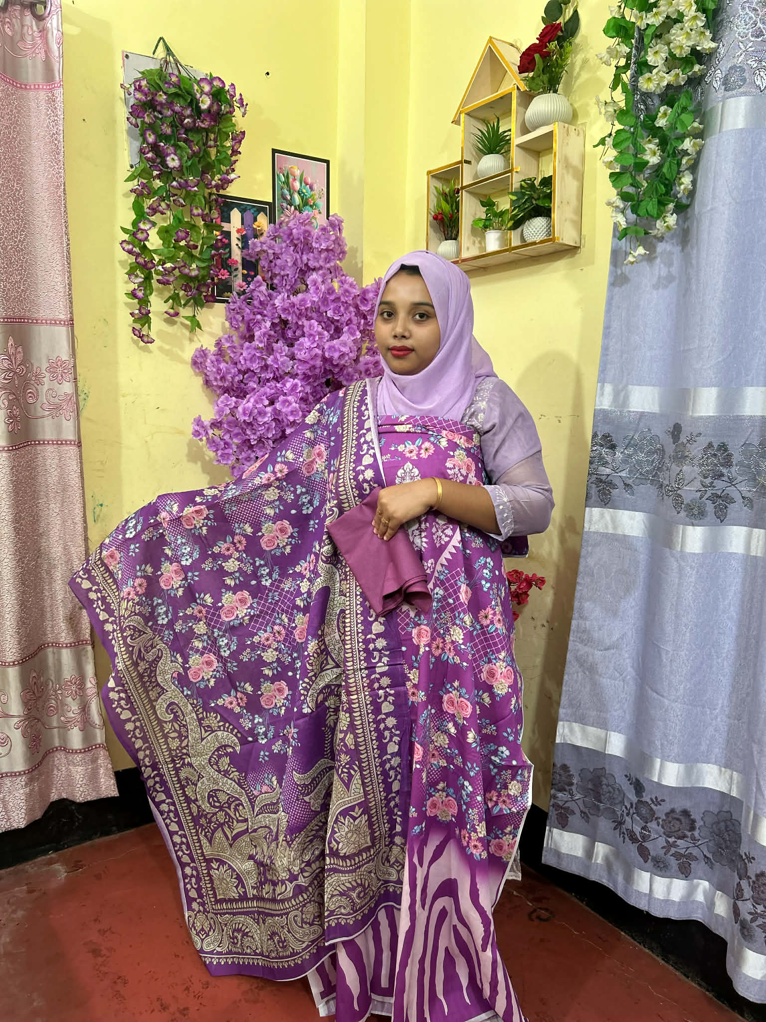 🌸জমজম সুইস কটন থ্রি পিস – প্রিমিয়াম এলিগেন্স কালেকশন 🌸A